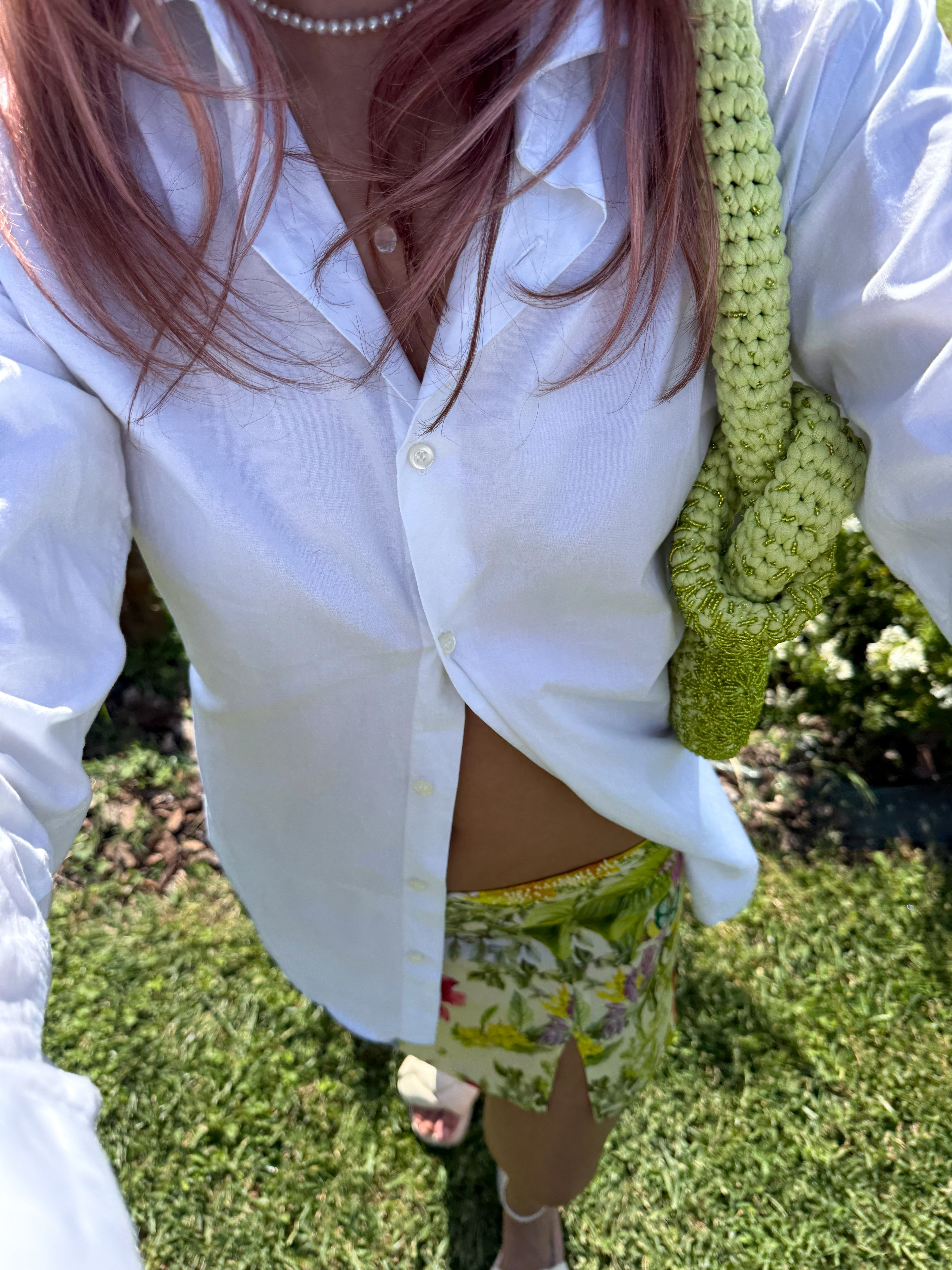 EMBROIDERED KNOT BAG